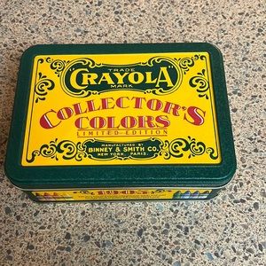 Crayola Collector’s Colors Limited Edition Tin. Never used. Opened for pics only